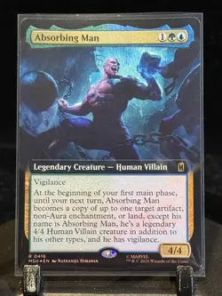 MTG Absorbing Man (Extended Art) Marvel Super Heroes Foil 0246 - Image 1