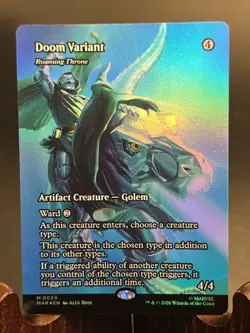 Doom Variant - Roaming Throne (Borderless) Marvel Universe Eternal-Legal Foil NM - Image 1
