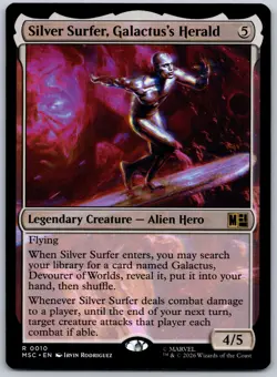 Silver Surfer, Galactus's Herald R Commander: Marvel Super Heroes 10 NM - Image 1