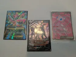 Pokemon TCG Lot 3 Full Art Cards Umbreon V TG22 M Scizor 120/122 Mew Ex 193/165 - Image 1