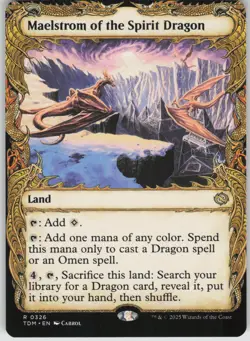MTG Maelstrom of the Spirit Dragon Showcase NM Tarkir: Dragonstorm Magic 326 - Image 1