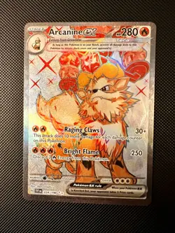 Pokemon Scarlet And Violet Base Set Arcanine Ex Holo 224/198 NM - Image 1