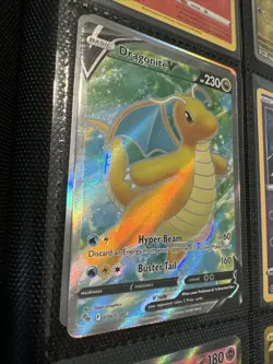 Dragonite V - 076/078 - Pokemon Go Sword & Shield Full Art Rare Card NM - Image 2