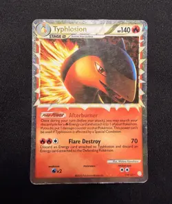 Pokemon Typhlosion Prime 110/123 HeartGold & SoulSilver Holo Ultra Rare - Image 1