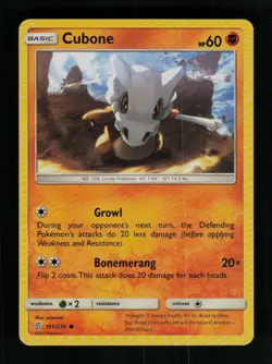 Cubone 105/236 Common Unified Minds Pokemon Near Mint - Image 1