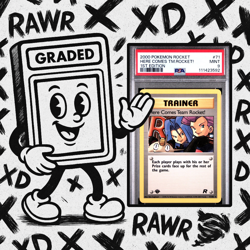 2000 POKEMON ROCKET 71 HERE COMES TEAM ROCKET! 1ST EDITION PSA 9 Graded Card - Image 1