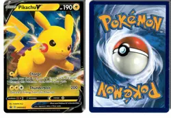 Pikachu V SWSH061 Holo Promo Sword & Shield Promo Pokemon NM - Image 3