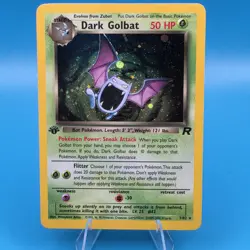 Pokemon TCG Team Rocket Dark Golbat 7/82 Holo Rare WOTC Vintage Card 1999 - Image 1