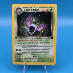 Pokemon TCG Team Rocket Dark Golbat 7/82 Holo Rare WOTC Vintage Card 1999 - Image 2