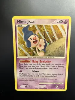 Pokemon TCG Mime Jr. DP22 Diamond & Pearl Black Star Promo Holo - Image 1