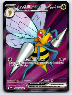 Beedrill ex 098/086 Ultra Rare Chaos Rising Pokemon Holo Near Mint - Image 1