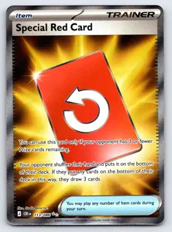 Special Red Card 113/086 Ultra Rare Chaos Rising Pokemon Holo Near Mint - Image 1