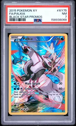 POKEMON PALKIA XY75 MYTHICAL COLLECTION BLACK STAR PROMOS FULL ART 2015 PSA 7 - Image 1