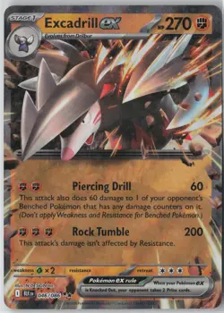 Excadrill ex [BLK - 046/086] NM Holofoil Double Rare EN - Image 2
