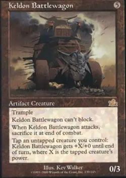Keldon Battlewagon ~ Near Mint Prophecy MTG Magic UltimateMTG Artifact Card - Image 1