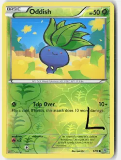 Oddish 1/98 Common Ancient Origins Pokemon Reverse Holo Lightly Played - Image 1