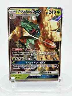 Decidueye GX 12/149 Sun & Moon NM Ultra Rare Pokemon Card - Image 1