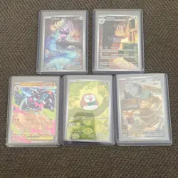Pokemon TCG 5-Card Lot Mega Carizard EX, Rowlet, Espurr, Raticate, Noibat - Image 1