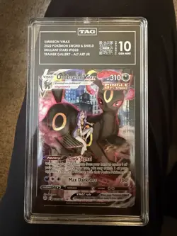 Pokemon TCG Umbreon VMAX TG23/TG30 Ultra Rare Alt Art Holo TAG 10 - Image 1