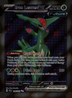 Iron Leaves ex 186/162 Ultra Rare Temporal Forces Pokemon Holo Near Mint - Image 1