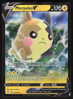 Morpeko V 037/072 Holo V Rare Shining Fates Pokemon Near Mint - Image 1