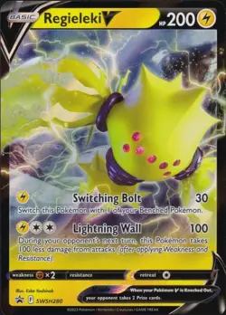 Pokemon Sword & Shield Promos SWSH280 - Regieleki V Ultra Rare - Image 1