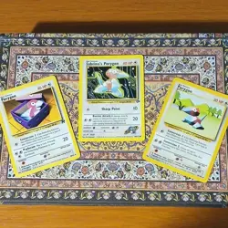 Wizards Pokemon Porygon 3-Card Lot 1st Ed Team Rocket Gym Heroes Base 2 - Image 1