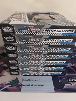 7x Pokemon TCG Black Bolt & White Flare Unova Poster Collection Boxes | Sealed - Image 4