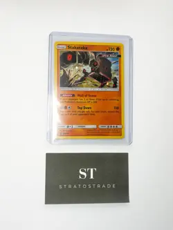 Pokemon Stakataka SM209 Black Star Promo Cosmos Holo Single TCG Card MP - Image 2
