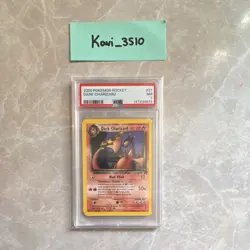 Pokemon TCG Team Rocket Dark Charizard 21/82 Non Holo Rare PSA 7 2000 English - Image 1
