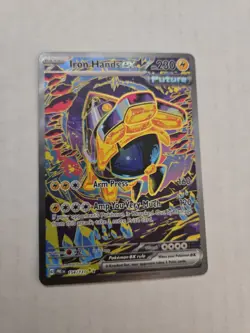 Pokemon Iron Hands ex 154/131 Prismatic Evolutions Special Illustration 154 SIR - Image 1