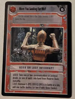 Star Wars CCG 1999 'Were You Looking for MeU' Card Endor, Near-Mint/Nm Condition - Image 1