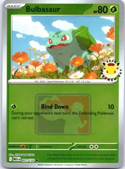 Bulbasaur (Pokemon Day 2026) 001/132 Holo Miscellaneous Cards & Products Holo NM - Image 1