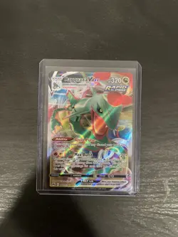 Pokemon TCG Crown Zenith Rayquaza VMAX Holo Ultra Rare Card 101/159 - Image 1