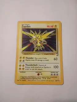 Pokemon TCG Zapdos Base Set 2 Holo Unlimited Rare Card 20/130 MP/LP - Image 1