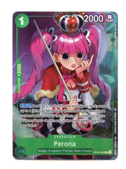Perona (Illustration Box Vol.4) OP09-034 R Foil One Piece Promotion Card LP - Image 1