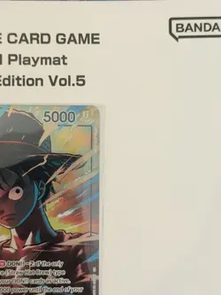 IN HAND One Piece Card Game Official Playmat Limited Edition Vol.5 & Promo Card - Image 4