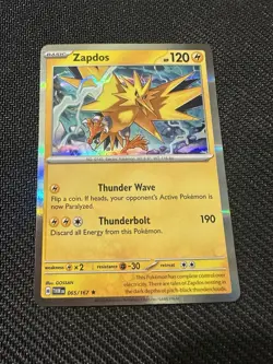 Pokemon Zapdos Twilight Masquerade Holo Rare Card 065/167 Eng 2024 - Image 1