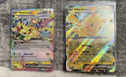 Pokemon Pikachu ex 2x Card Lot 028/131 & 057/217 - Image 1