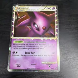 Pokemon Espeon Prime Ultra Rare Holo 81/90 Undaunted 2010 Stage 1 100 HP Card LP - Image 1