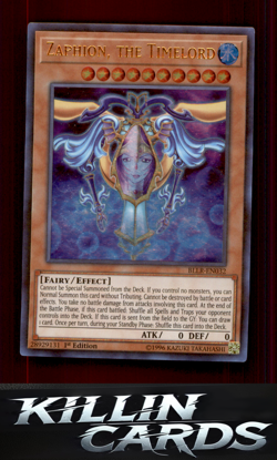 1st Edition Zaphion, the Timelord BLLR-EN032 YuGiOh Ultra Rare Battles of Legend - Image 1