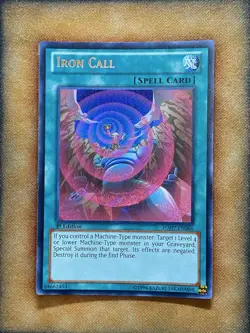 Yugioh Iron Call HA07-EN066 Secret Rare 1st Ed LP - Image 1