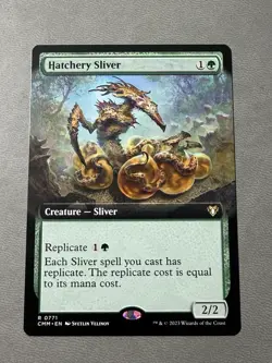 MTG Hatchery Sliver Extended Art - Commander Masters #771 NM - Image 1