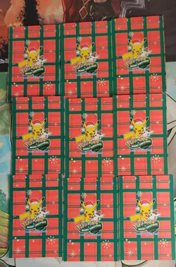 Rare Hearts Holo Pokemon Card Database Christmas Set Poncho Pikachu FULL SET! - Image 3