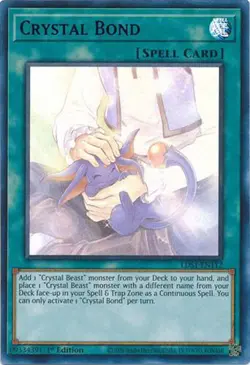 Yu-Gi-Oh Card - LDS1-EN112 - CRYSTAL BOND (Purple)(ultra rare holo) - NM/Mint - Image 1
