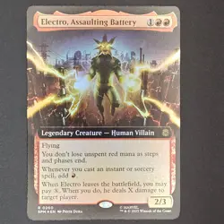MTG Electro, Assaulting Battery - Foil - Extended Art, NM-Mint, English Marvel's - Image 1