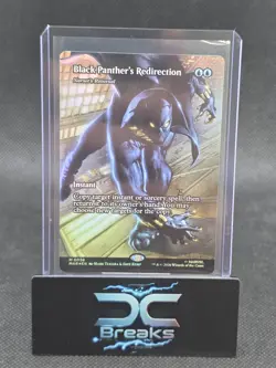 MTG Black Panthers Redirection Borderless MAR 58 NM Mythic Foil - Image 1