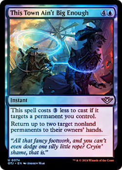 This Town Ain't Big Enough 0074 Foil Outlaws of Thunder Junction MTG Uncommon - Image 1