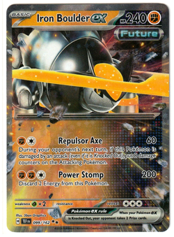 Iron Boulder ex - Temporal Forces TEF 099/162 Double Rare Pokemon TCG Card - NM - Image 1