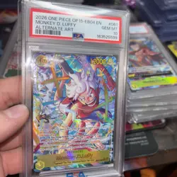 PSA 10 Monkey D. Luffy (Alt Art) EB04-061 SEC ONE PIECE ENGLISH LOW POP 🔥🔥 - Image 3